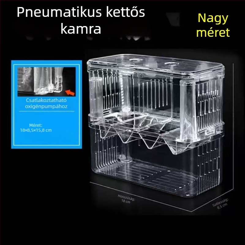 Műanyag inkubációs doboz keltetésre, izolált