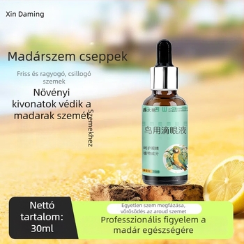 Papagájok és madarak szemcseppje – egy csepp egy szemre, könnyező szemre, felnőtt madarak számára