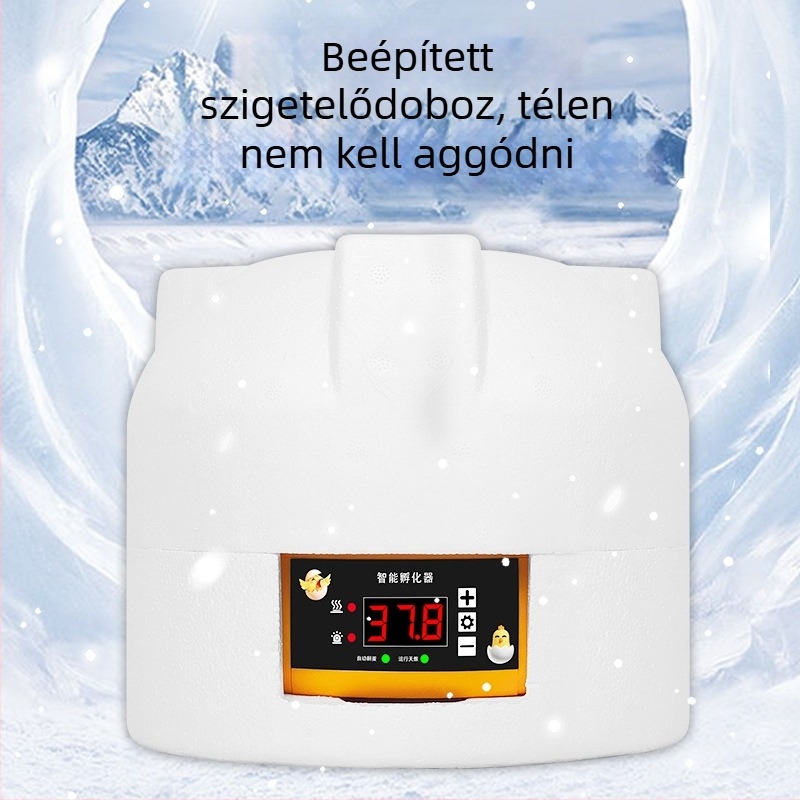 Háztartási tojás inkubátor automata tojásforgatással, 6 tojás kapacitás, kikeléshez csibék és fürjtojások