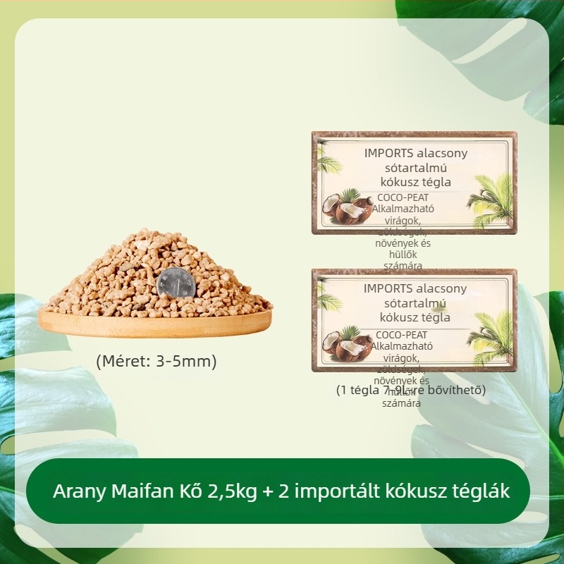 Maifan kő granulátumok szűréshez és talajkeveréshez, alap a tájképépítéshez