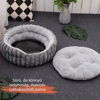 Állatok számára – kör alakú ágy textilből macskáknak és kutyáknak, márka Xuzhou Super Energy