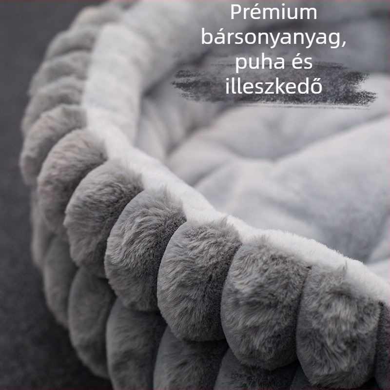 Állatok számára – kör alakú ágy textilből macskáknak és kutyáknak, márka Xuzhou Super Energy