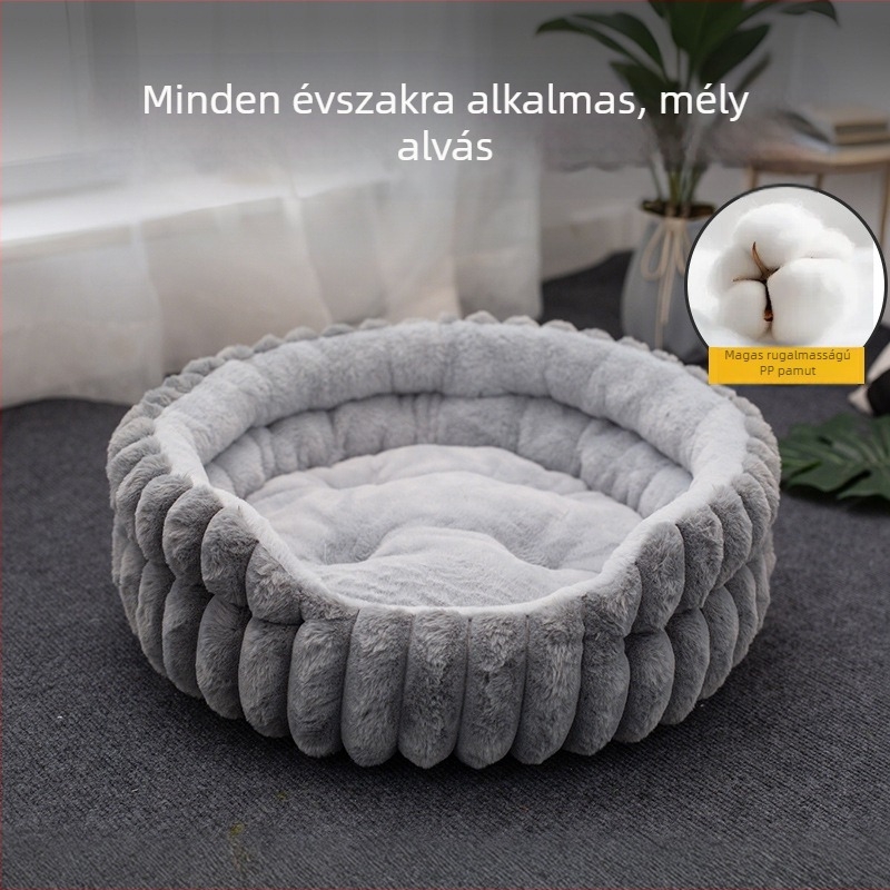 Állatok számára – kör alakú ágy textilből macskáknak és kutyáknak, márka Xuzhou Super Energy