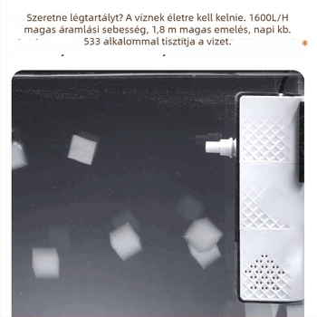 yee három az egyben akváriumi szűrő pumpa keringő vízrendszerrel, beépített rendkívül csendes oxigén-generátor | Anyag: Műanyag | Tömeg: 1,5 kg | Termékkategória: Szűrő