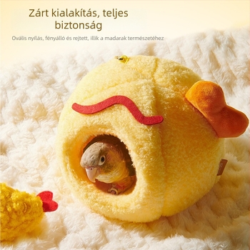 Yee papagájfészek — téli izolált fészek belső kasmírszövet és szivacs