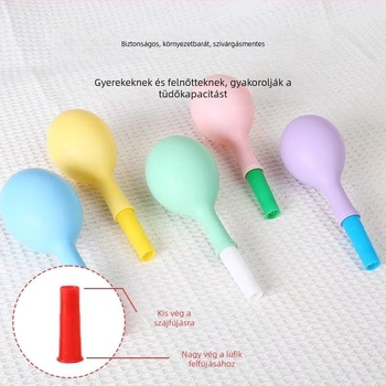 Légzési edző ballon időseknek és gyerekeknek, latex, kerek alakú, Can logóval