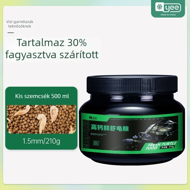 Magas fehérje tartalmú teknőstáp - lebegő pellet, kis akváriumi teknősöknek, Yee, 20 db, 0,5 kg