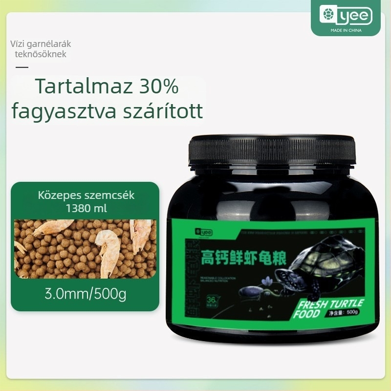 Magas fehérje tartalmú teknőstáp - lebegő pellet, kis akváriumi teknősöknek, Yee, 20 db, 0,5 kg