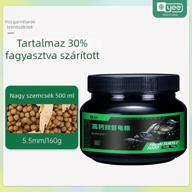 Magas fehérje tartalmú teknőstáp - lebegő pellet, kis akváriumi teknősöknek, Yee, 20 db, 0,5 kg