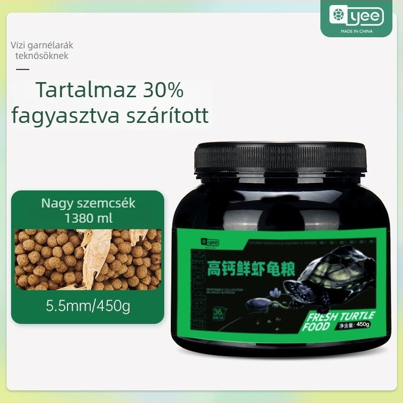 Magas fehérje tartalmú teknőstáp - lebegő pellet, kis akváriumi teknősöknek, Yee, 20 db, 0,5 kg