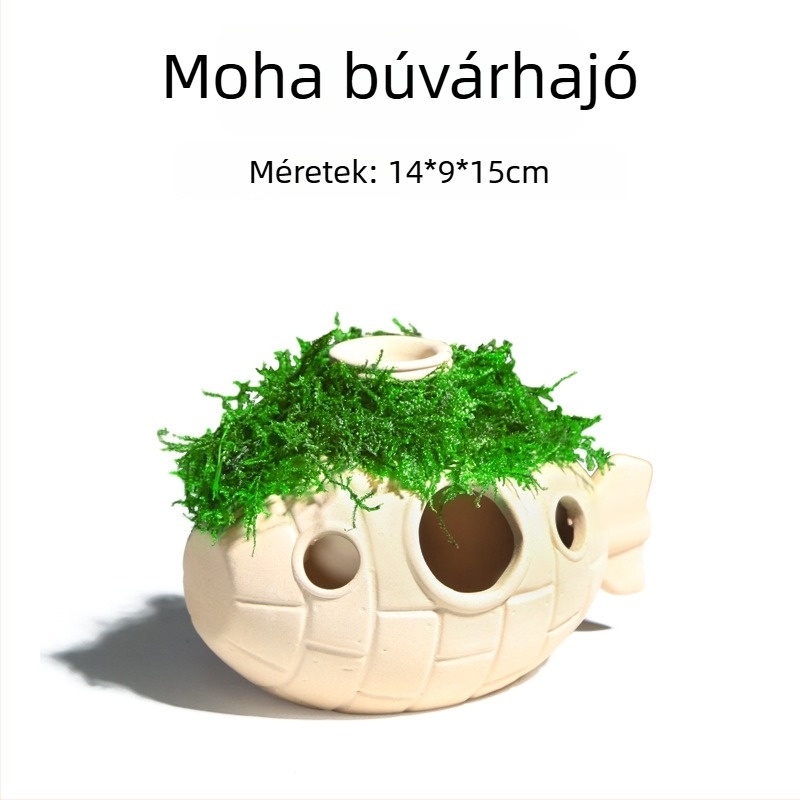Kerámia akvaris dekoráció – menedék és tájépítés; Márka Crazy aquatic plants; Anyag: kerámia; Funkció: menedék és tájépítés; Fő cél: tájépítés, menedék