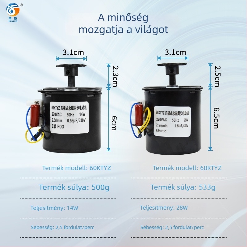 Inkubációs eszköz kiegészítő: ipari tojásforgató motor (60KTYZ szinkron motor) inkubátorokhoz; kompatibilis csirkékkel, libákkal, kacsákkal, fácánokkal és galambokkal; hőmérséklet-szabályozás 0–99°C; testreszabható feldolgozás