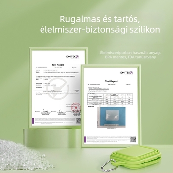 Összecsukható négyszögletes szilikon tál kutyáknak és macskáknak – lassú etető tál