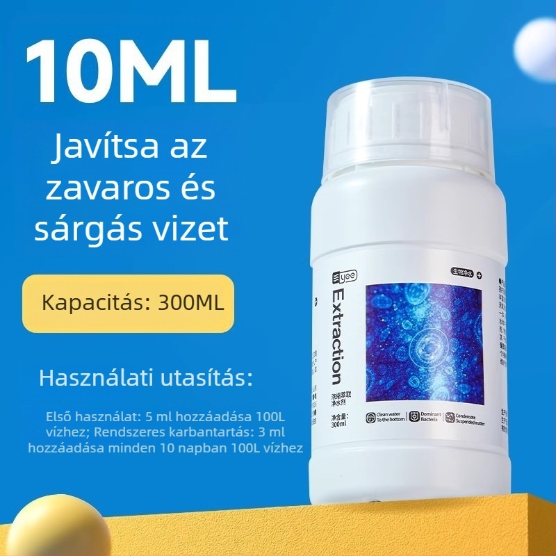 Akvárium víztisztító - YEE műanyag palackos tisztító akváriumhoz, 0,55 kg, Kínában gyártva