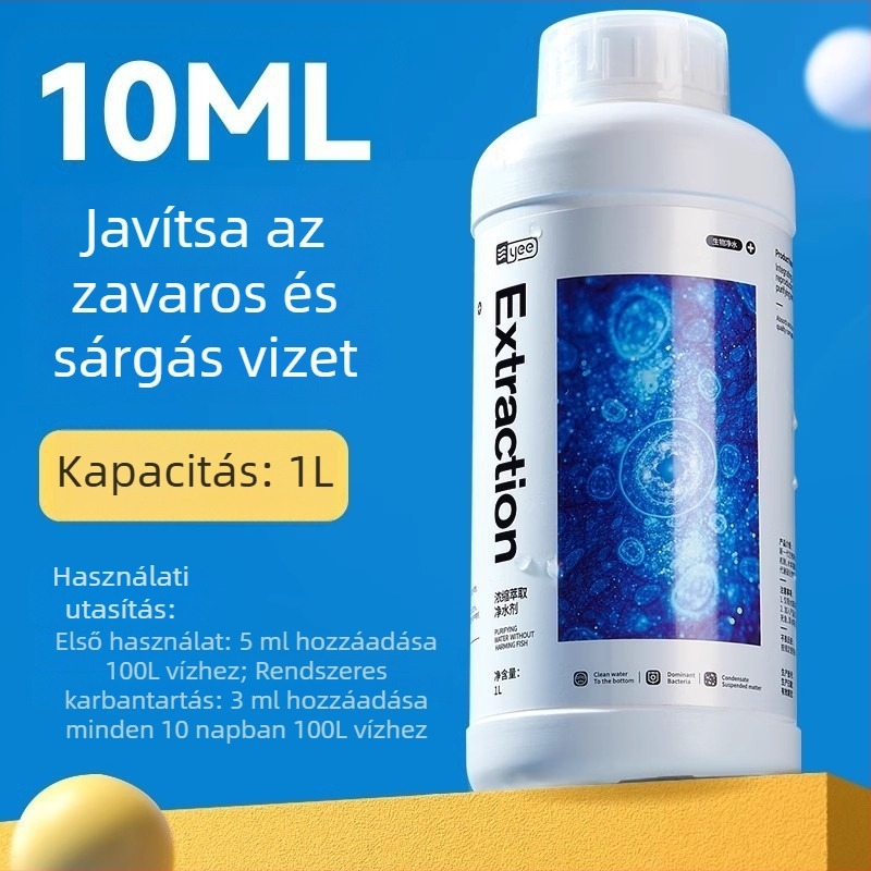 Akvárium víztisztító - YEE műanyag palackos tisztító akváriumhoz, 0,55 kg, Kínában gyártva
