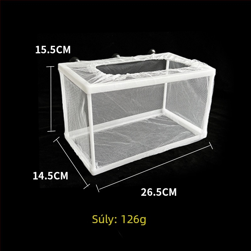 Műanyagból készült inkubációs/izolációs háló halaknak – GL stílus, kategória: inkubáció/izoláció, cél: fiatal halak és Betta halak keltetése