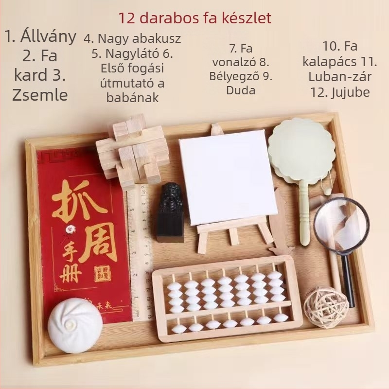 Blessings – Baba első születésnapjára szóló rekvizitkészlet, modern kínai stílusú helyszíni dekorációhoz