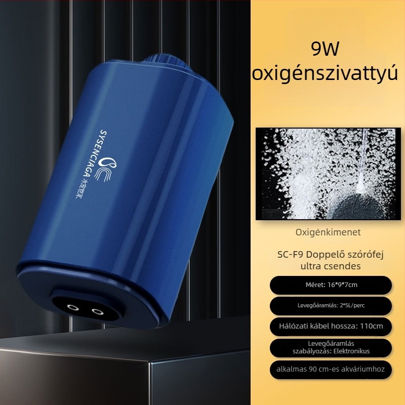 Water Pet Family Akváriumi oxigénpumpa — Csendes, Nagy teljesítményű, Akváriumhoz