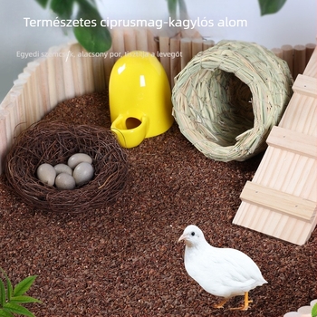 Ciprusmaghéj alom kisállatok számára – hamsterek, nyulak, madarak és papagájok számára, pormentes, fermentált alom