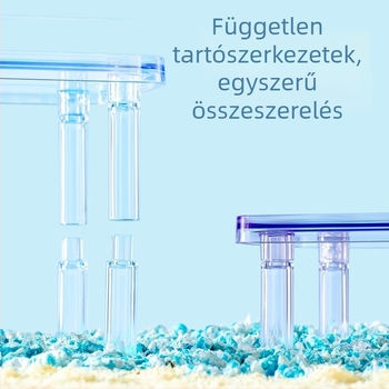 yee Hörcsög platform játék — kétemeletes, átlátszó, stimuláló platform PS anyagból, kisállatoknak