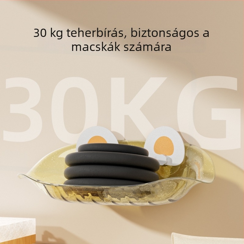 PET anyagú macska függőágy – ablakon rögzítés vákuumos koronggal, macskáknak, Mysterious Cat márka