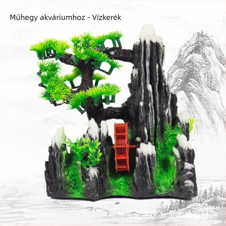 Gyanta rockery akváriumi dísz – dekoráció akváriumhoz (Anyag: Gyanta; Kategória: Rockery; Használat: Akváriumi dekoráció)