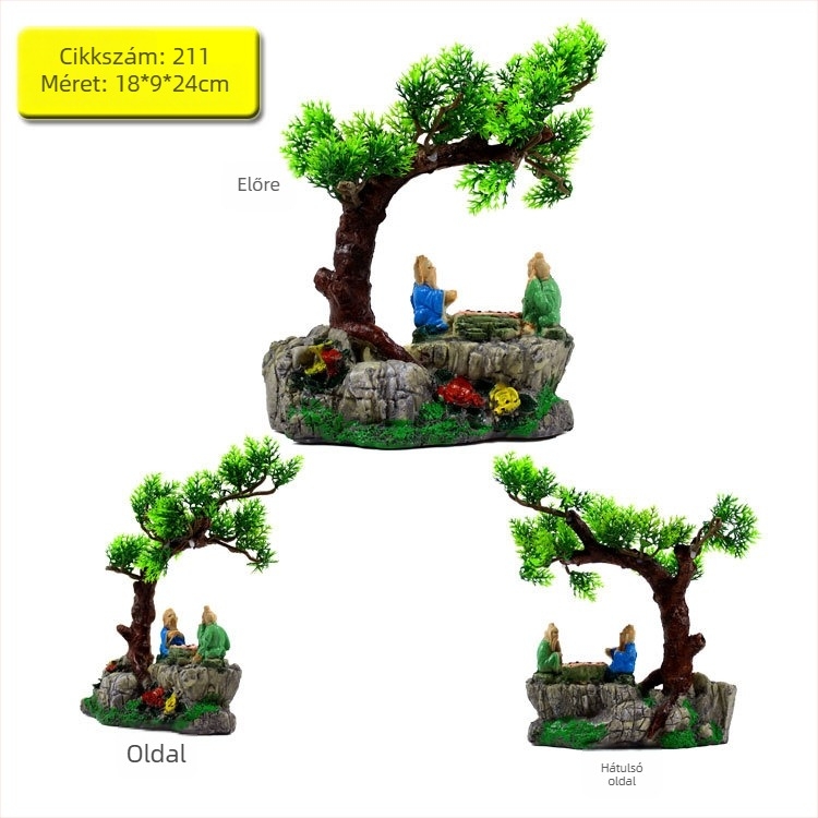 Gyanta rockery akváriumi dísz – dekoráció akváriumhoz (Anyag: Gyanta; Kategória: Rockery; Használat: Akváriumi dekoráció)