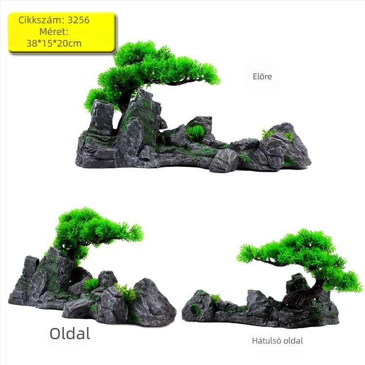 Gyanta rockery akváriumi dísz – dekoráció akváriumhoz (Anyag: Gyanta; Kategória: Rockery; Használat: Akváriumi dekoráció)