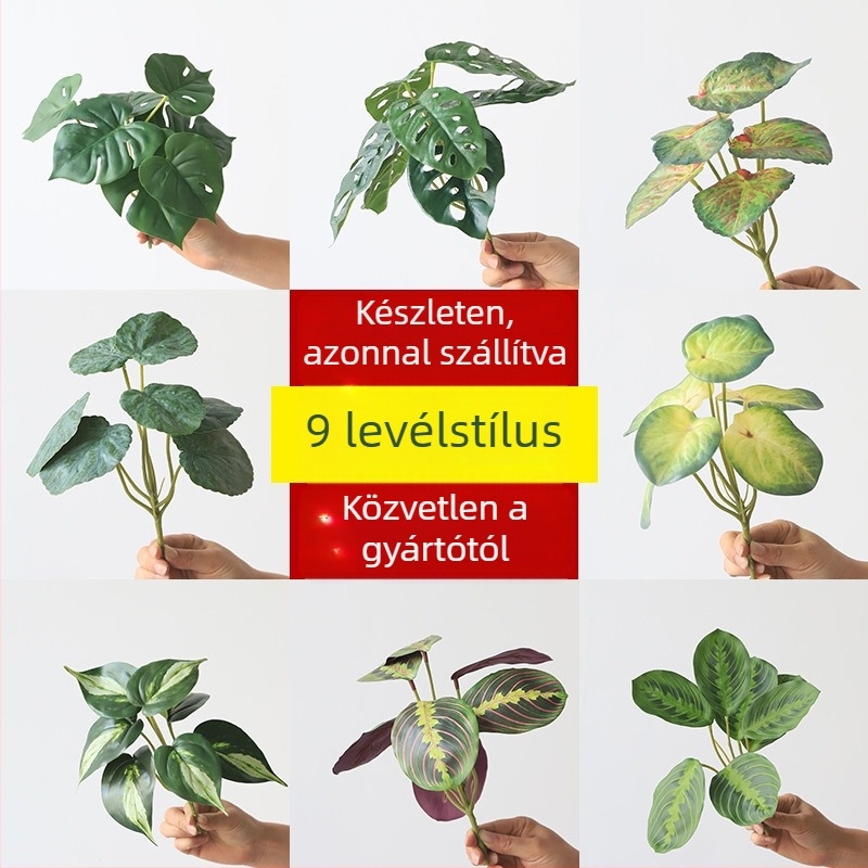 Mesterséges falikert Turtle Leaf változattal - stílusos kivitelezés, egyedi vagy csomagolt, szállodai zöld falhoz