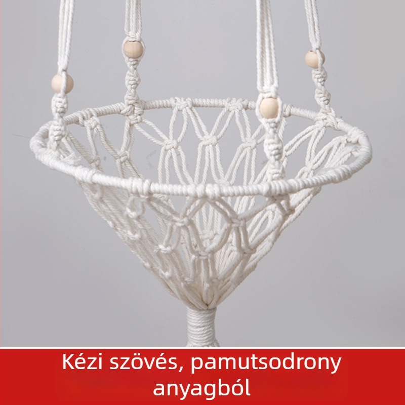 Macska kézzel szőtt függőágy - pamutszálból, Xinqite márka, Modell 01, Kisállat ágy/Ketrec