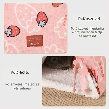 Háziállatfészek – meleg flanel alagút alvásra, Mr. du