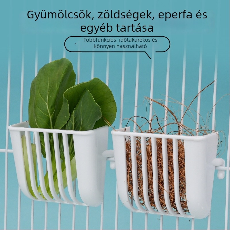 Madarak gondozási készlet: műanyag etetőtálak és fészekkosarak kis madaraknak; márka Egyéb; nem importált