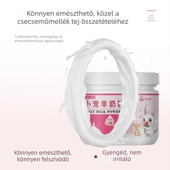 Kisállatok tejporai — különleges kecsketejpor a hamstereknek és más kisállatoknak, kalciummal és mézzel, GI-egészség támogatás — Xin Daming, Univerzális felhasználás, 170 g, 200 doboz