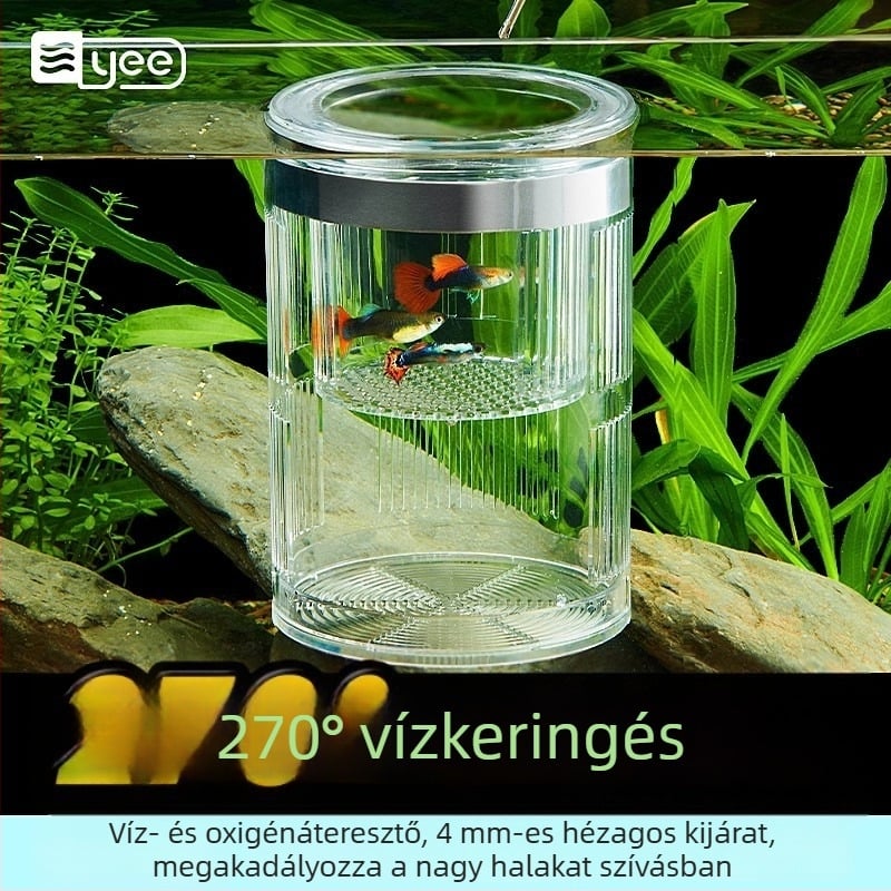 Guppy inkubátor doboz – akril, kis halak keltetése, akváriumi felszerelés, Yee márka
