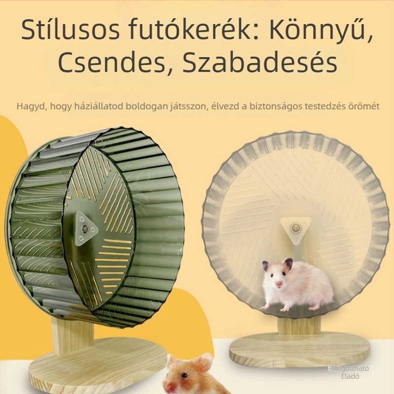 Hörcsög futókerék PP anyagból, rendkívül csendes, kellékek hörcsögöknek