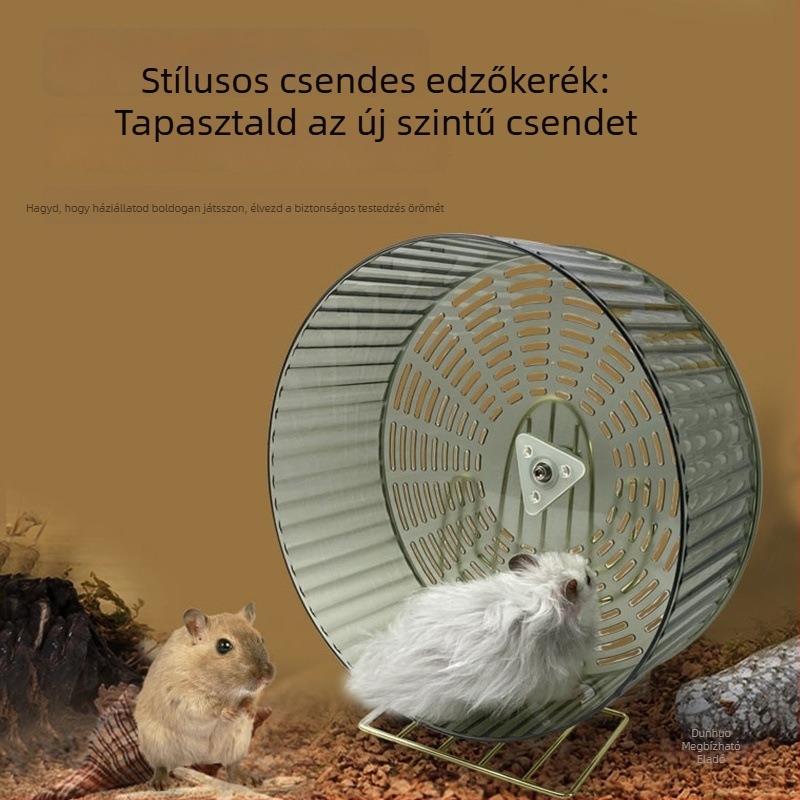 Hörcsög futókerék PP anyagból, rendkívül csendes, kellékek hörcsögöknek