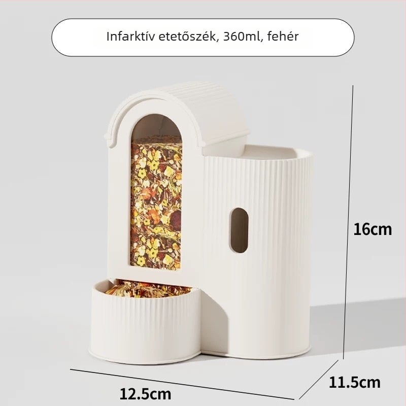 Hamster két az egyben etető- és itatóedény szett – automata etetés és ivás, műanyag, Xingxingwen márka, engedélyezett magánmárka