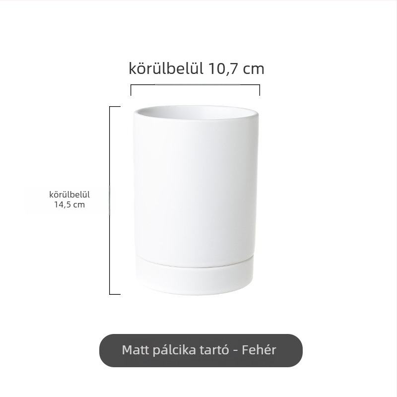 Nordic stílusú kerámia pálcikák tartó, penészmentes lefolyóval és tárolóval; márka Boya Yu; testreszabás elérhető; logó nyomtatás elérhető