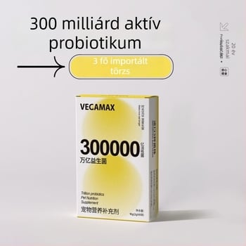 Vegamax Kisállat-probiotikumok kutyáknak és macskáknak – támogatják az emésztést és szabályozzák a gyomor-bél traktust, 24 g