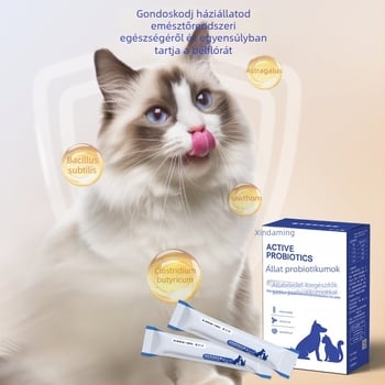 Xin daming márkájú állatprobiotikum macskáknak és kutyáknak, általános felhasználás, 50 g/doboz, 100 doboz kartononként