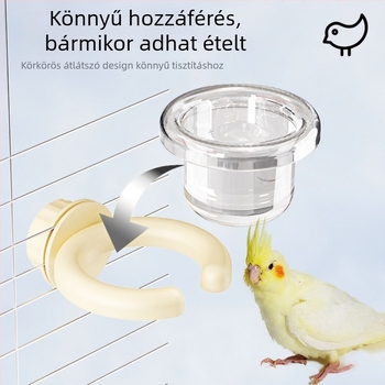Lógatható műanyag madár etető tál kisállatok és madarak számára
