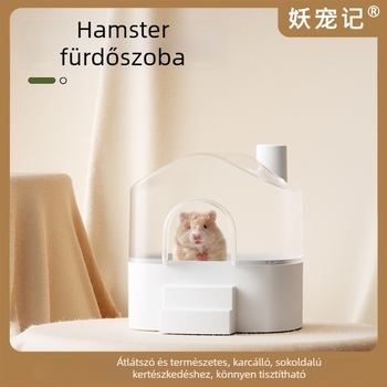 Hamster fürdőedény - műanyag, kettős használatú, homokos fürdő és wc, Demon Pet Notes