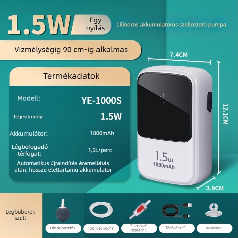 Kyung ye Akvárium oxigénpumpa - nem importált, csendes, súly 1 kg, otthoni használatra