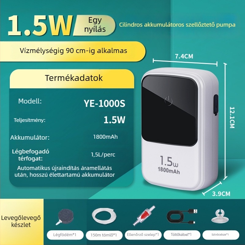 Kyung ye Akvárium oxigénpumpa - nem importált, csendes, súly 1 kg, otthoni használatra