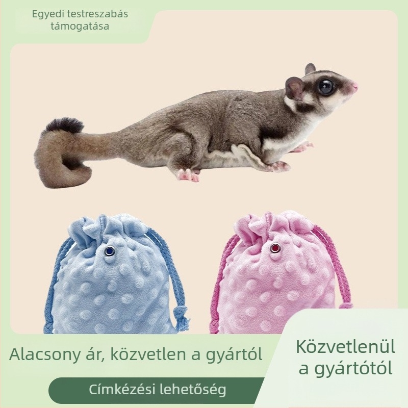 Utazó táska cukorglider és hörcsög számára – Bean fleece, Hőmegtartás, Eredet Shandong