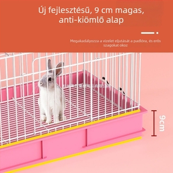 Háztartási nyúlketrec, fröccsenésálló kivitel, megerősített rekeszek Nyulak és tengerimalacok számára (Anyag: műanyag; Márka: GUOJJ; Termékkategória: háziállat fészek)