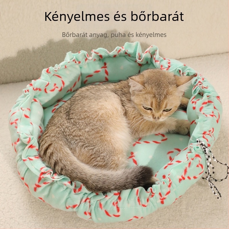 Textilből készült macskafészek, kettős használat, márka Meow Heart Treasure