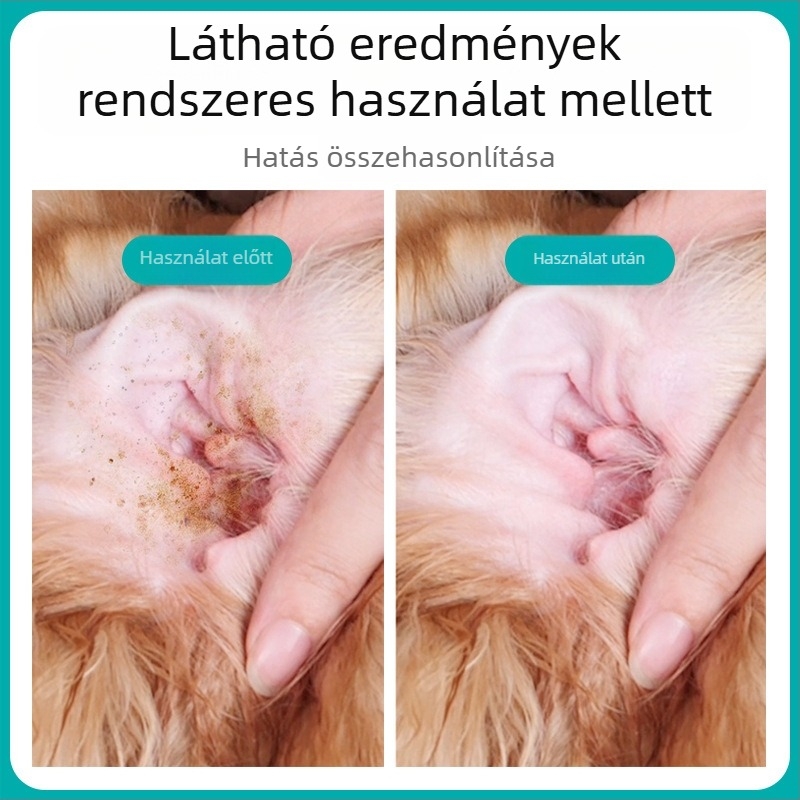 Schrijer Kutya- és macska fül tisztító ujj törlőkendők – nem szőtt anyag, fül tisztítása, általános használat