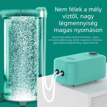 Akváriumi oxigénpumpa — csendes működés, Yinas márka, súly 176–706 g