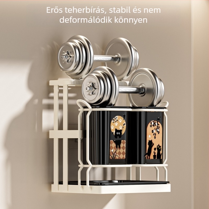 ABS anyagú konyhai evőeszköztartó lefolyókosárral, modell ACF1490, tárolás és lefolyás, eredet Kína